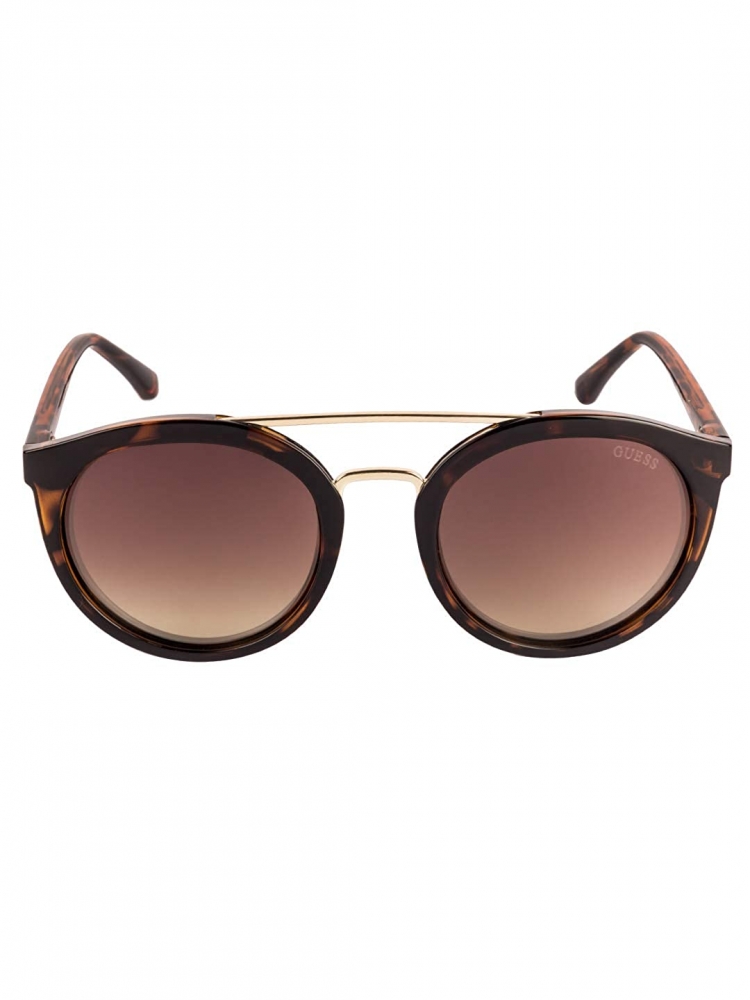 Guess Round Sunglass With Brown Lens For Men