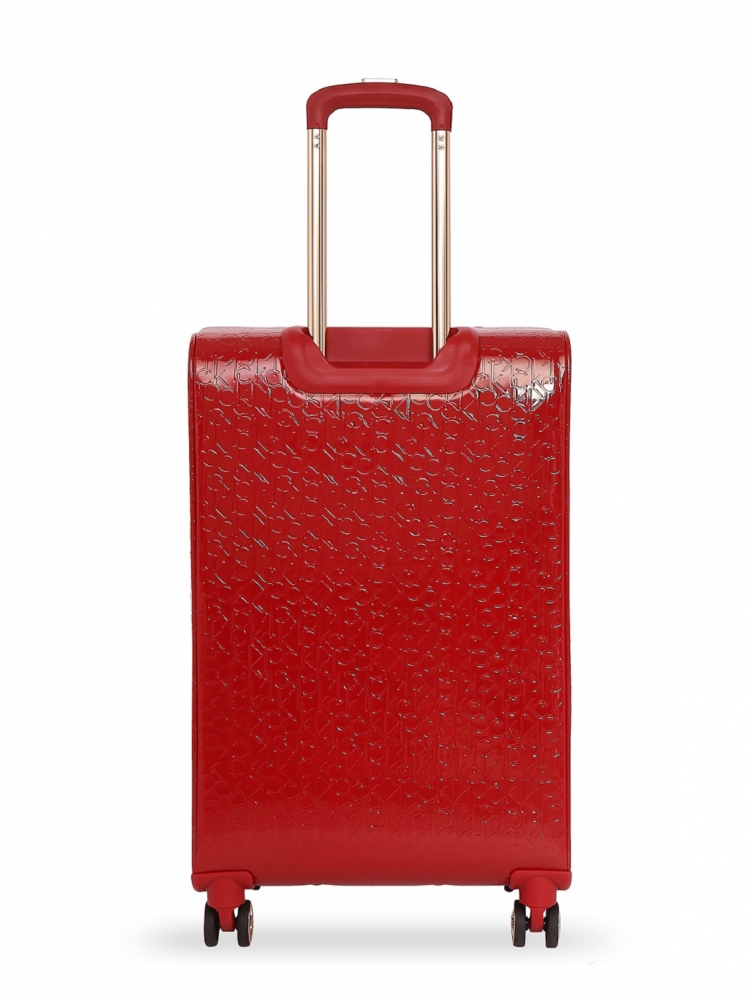 calvin klein red suitcase