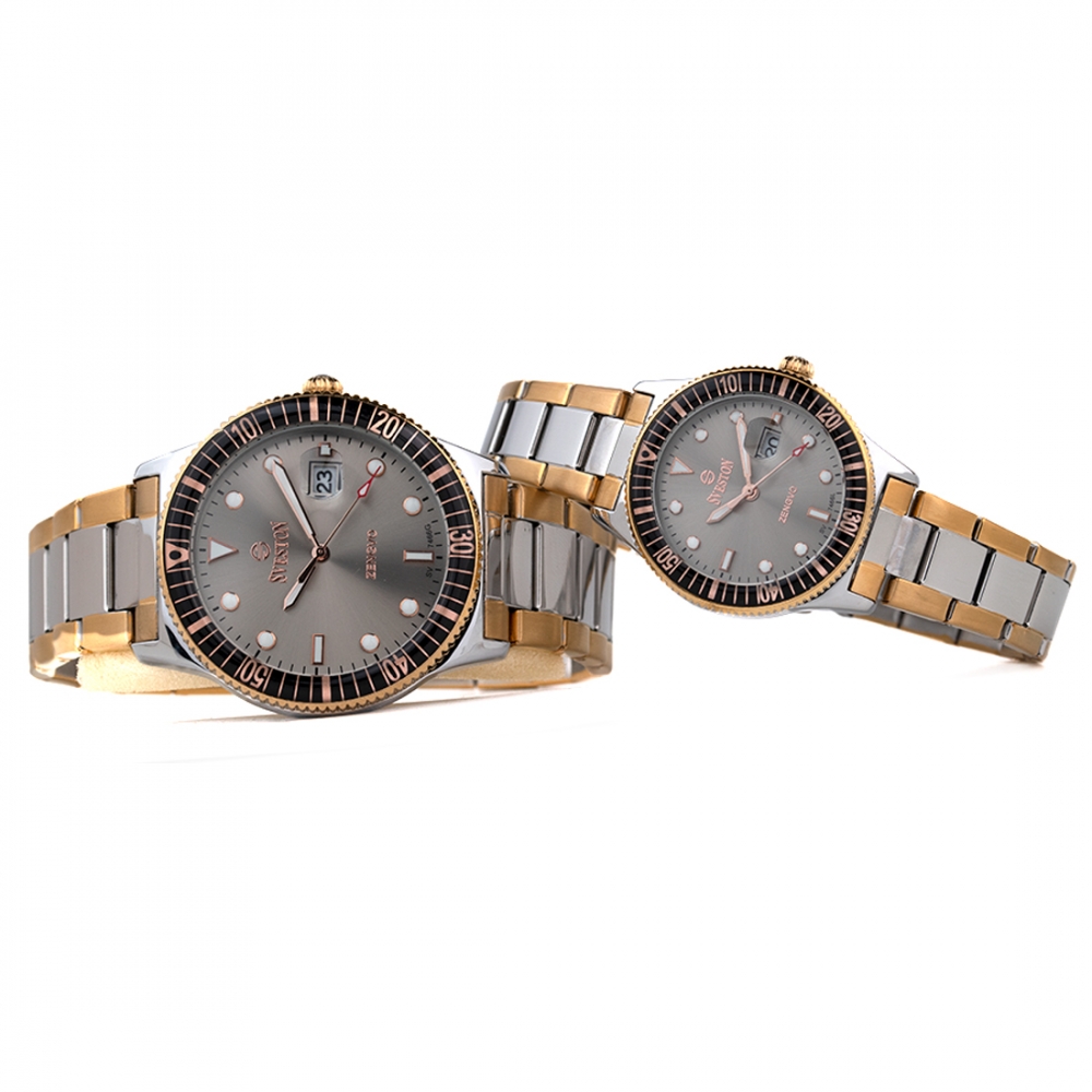 Buy Sveston Grey Dial Couple Watch at Amazon.in