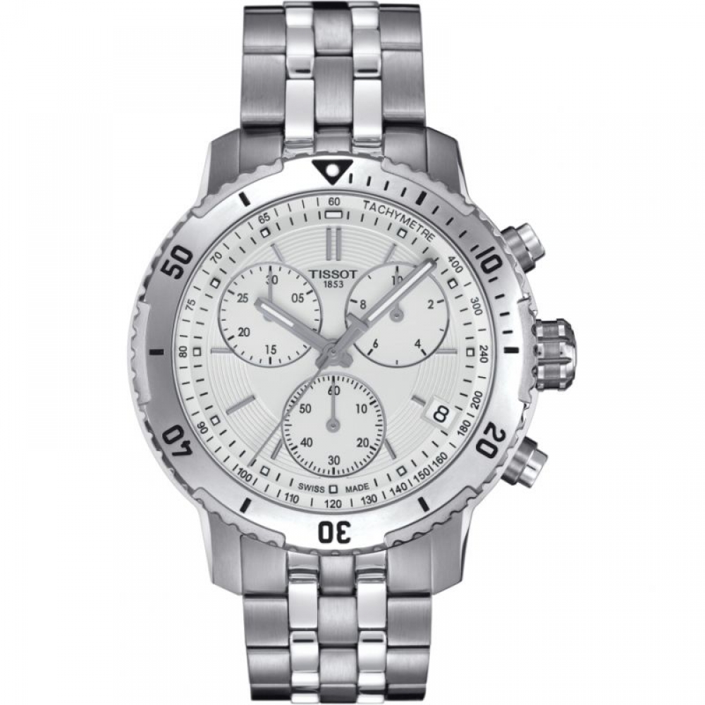 Two Tone T-Sport Chronograph Silver Dial Watch - Safian & Rudolph Jewelers