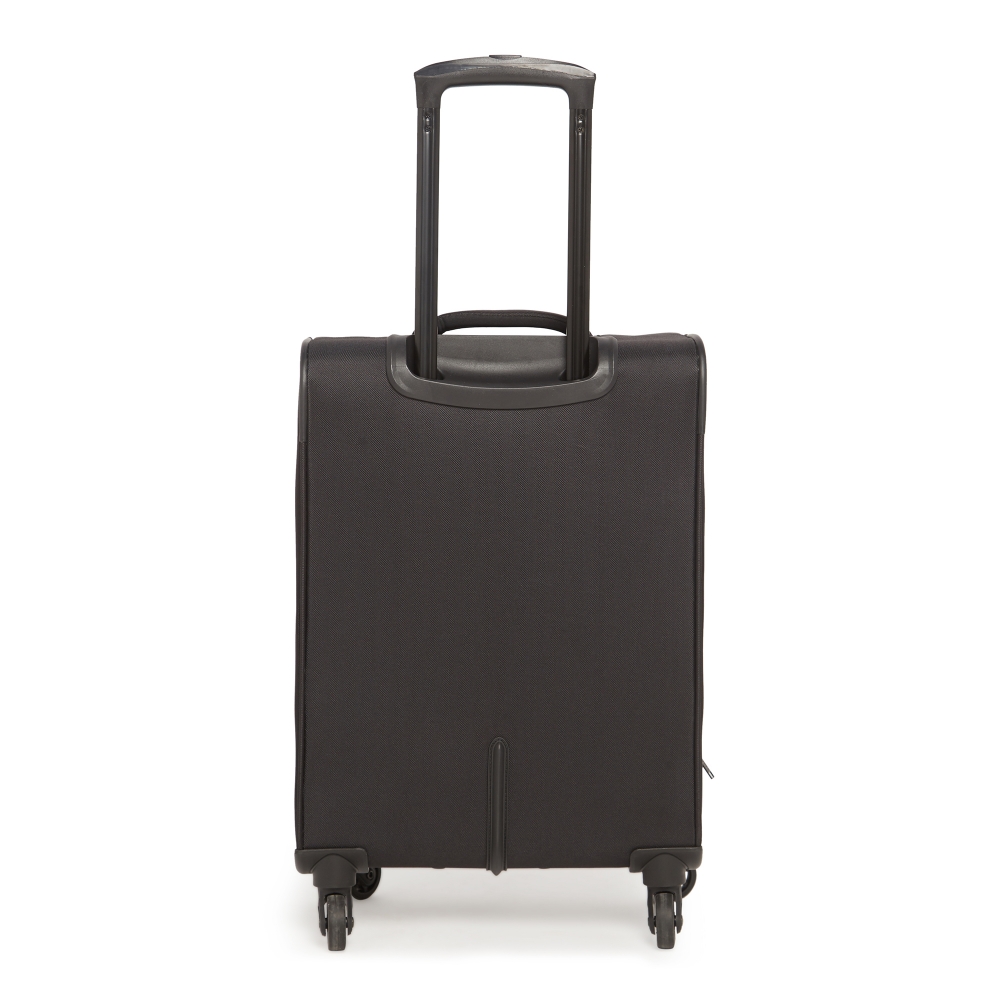 SWISSBRAND Hamilton Soft Body Cabin Black Luggage Trolley