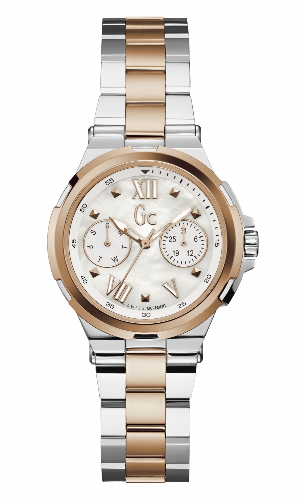Gc Structura White Dial Female Watch Y29002L1